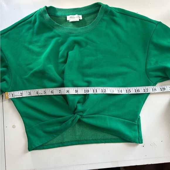 Lovers + Friends Green Twist-Front Sweatshirt - Picture 6 of 8